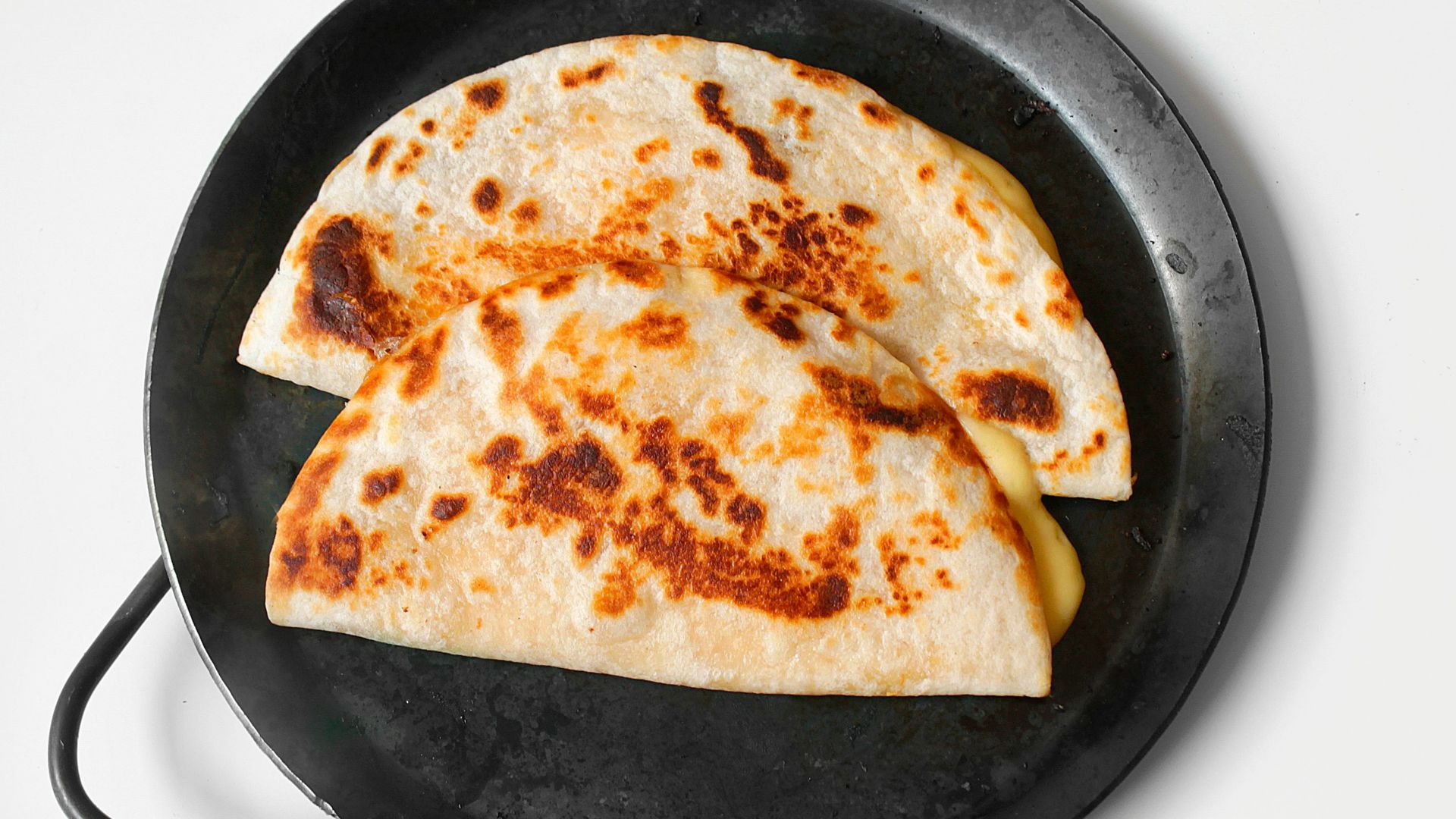 black round plate with food