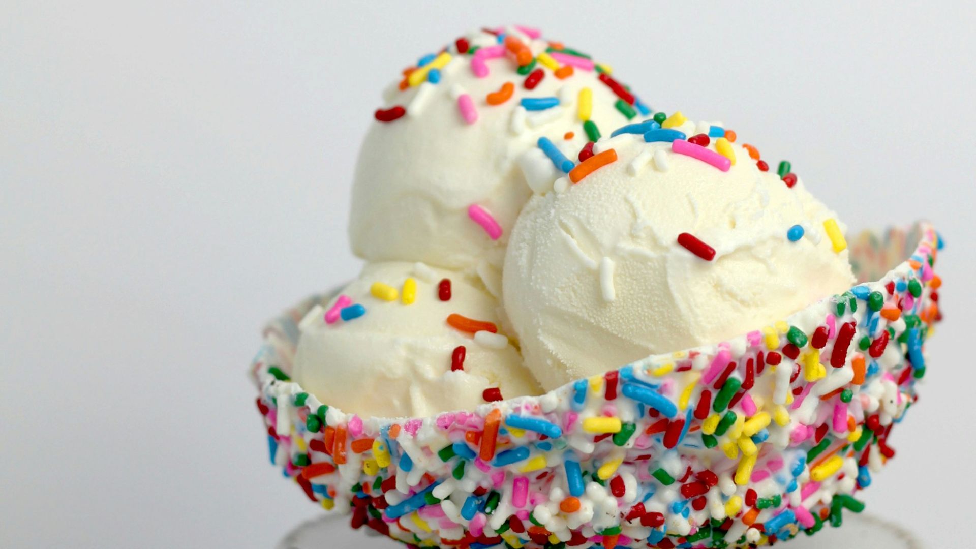 vanilla ice cream with sprinkles