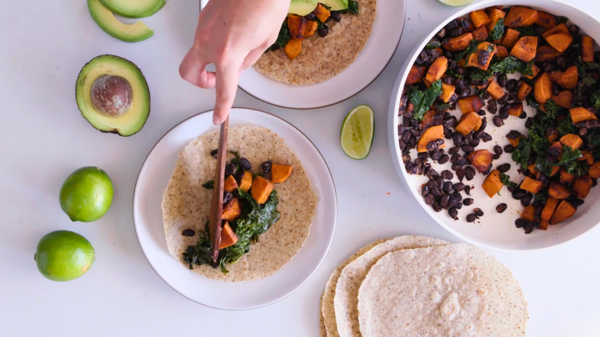 15. Sweet Potato And Black Bean Wrap