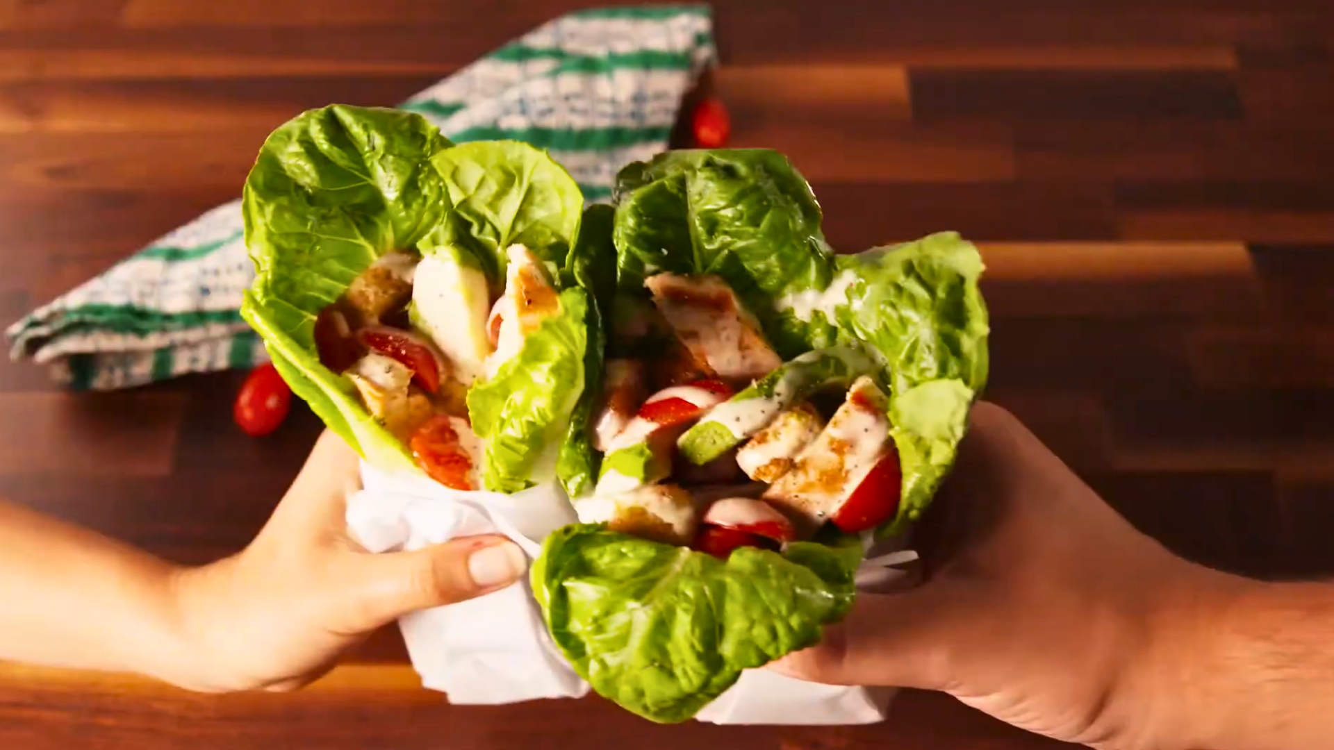 7. Chicken Salad Lettuce Wraps