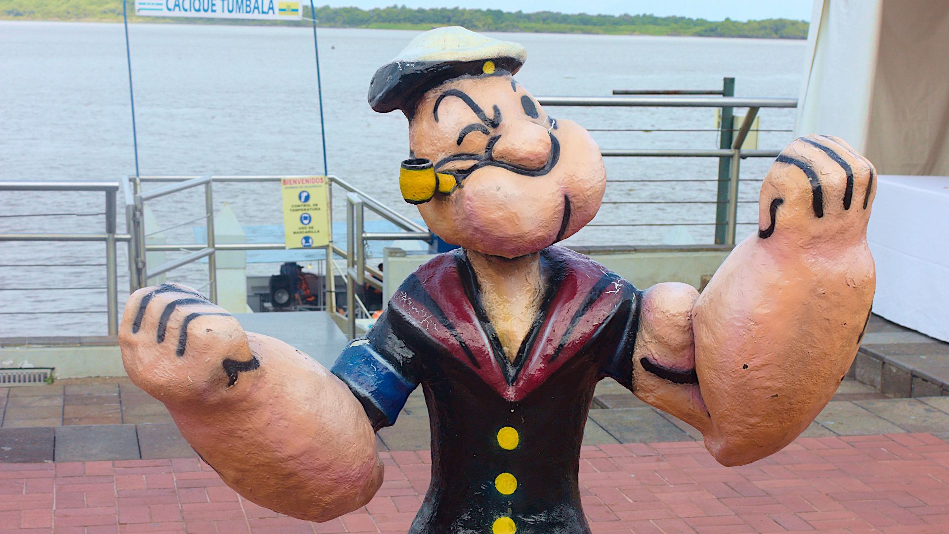 a statue of a person with a mustache and a hat