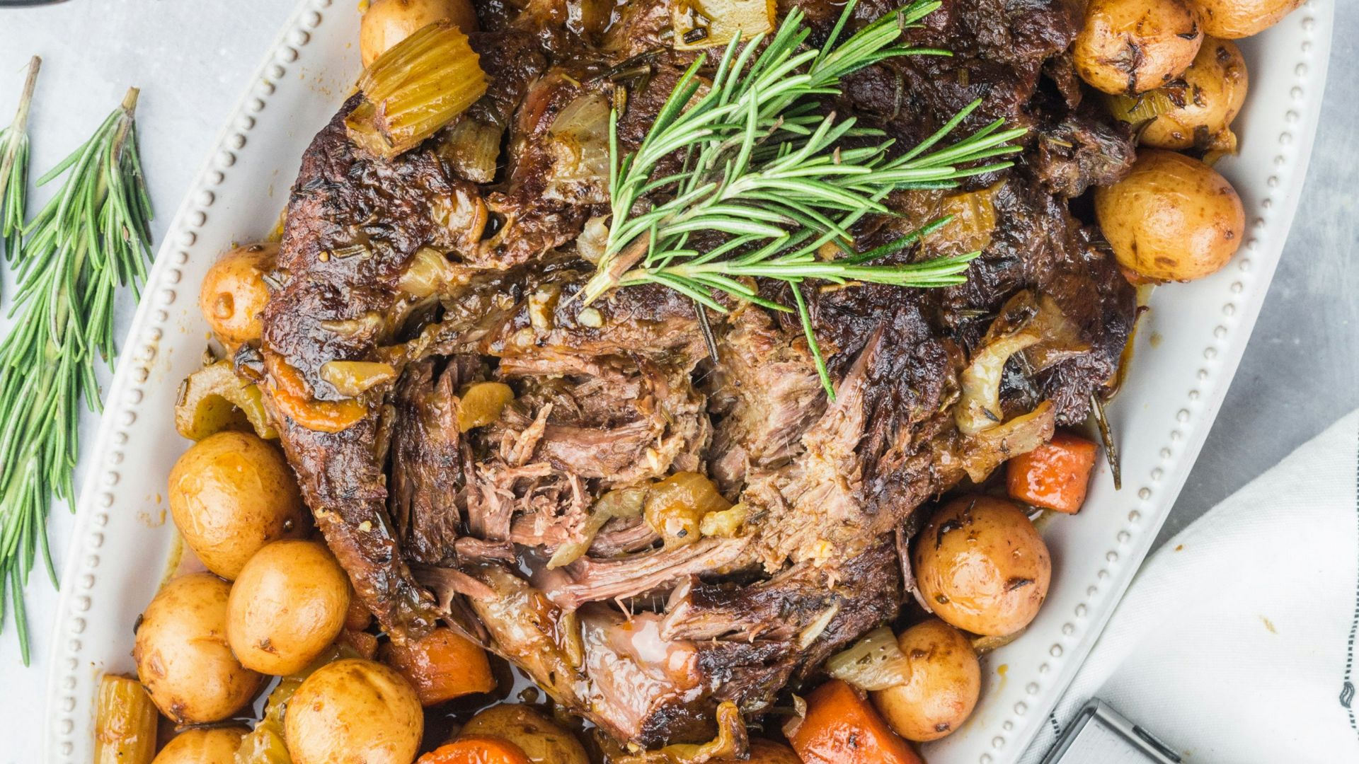 cooked food on white ceramic plate