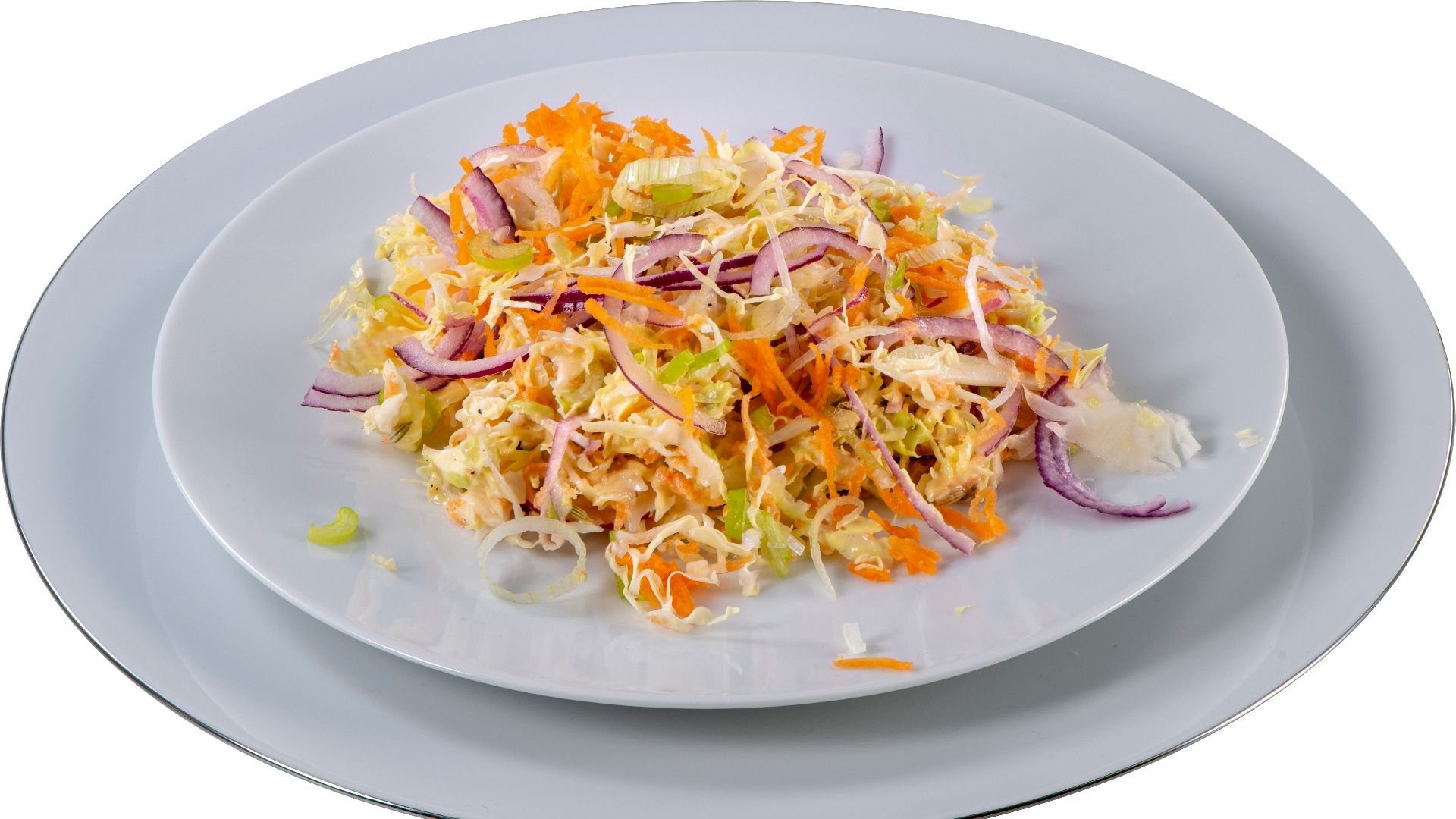 vegetable salad on plate