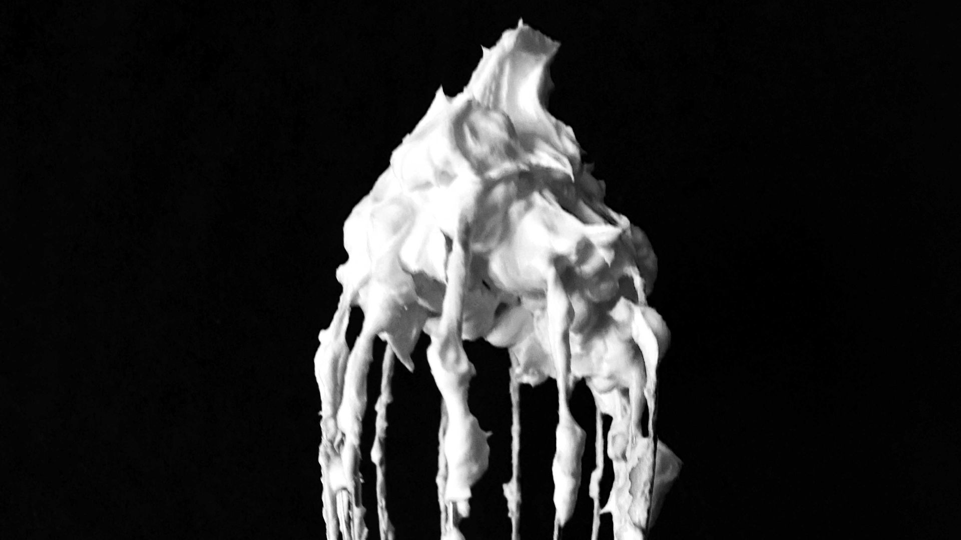 white smoke on black background