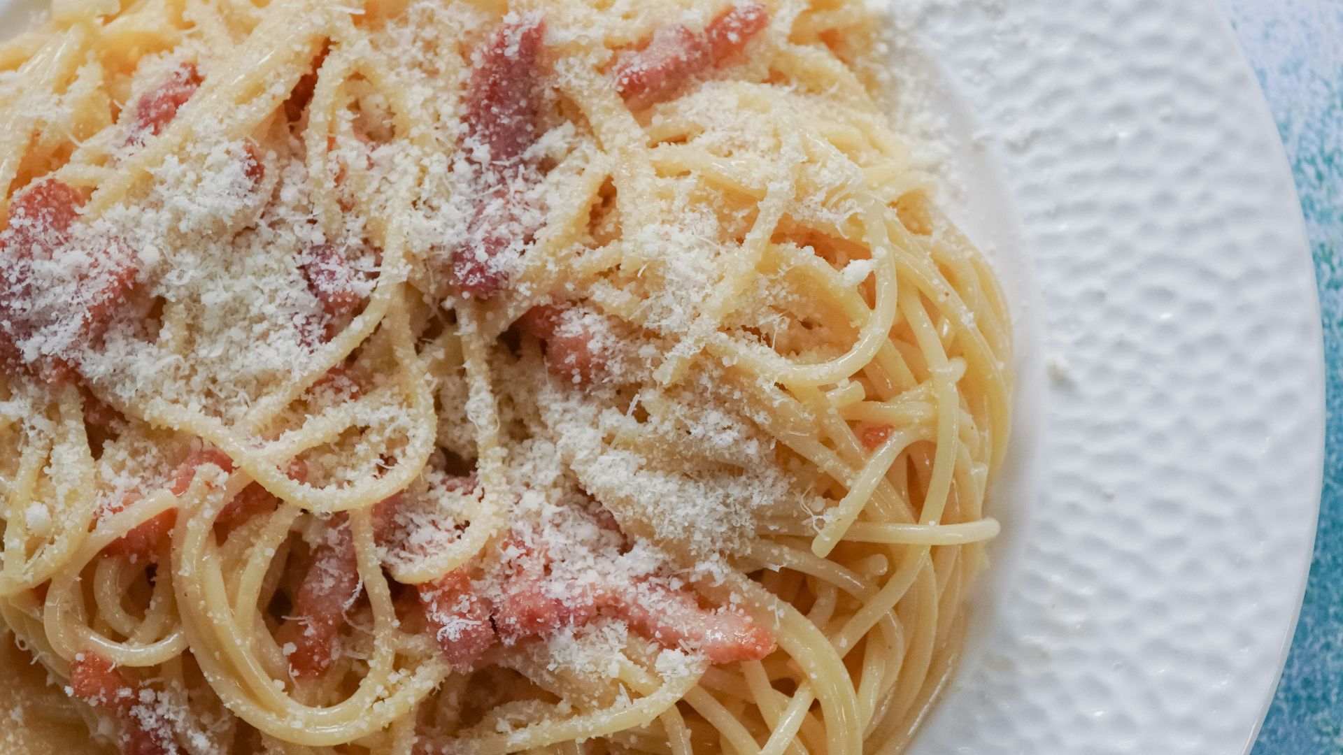 pasta on white ceramic plate