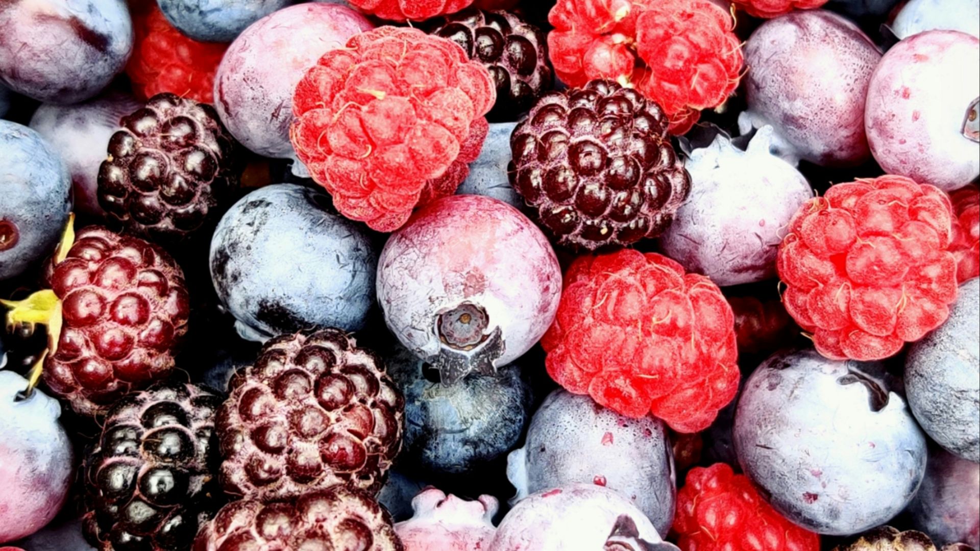red and black berries on black surface