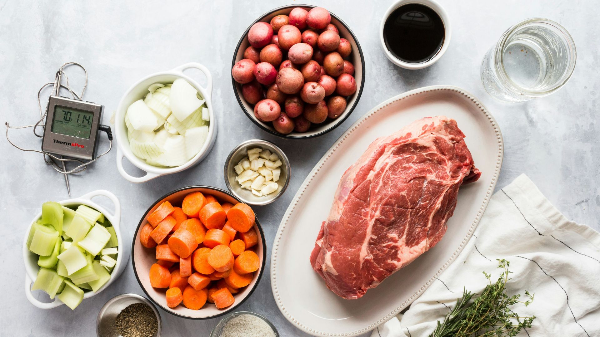 sliced meat on white ceramic plate