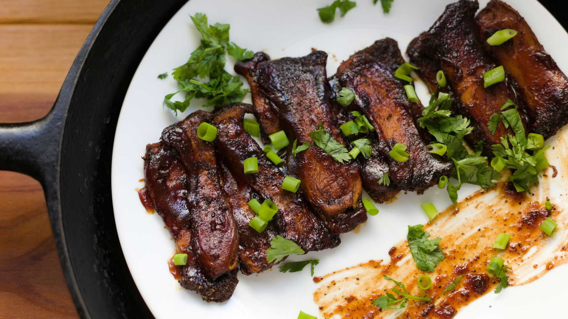 cooked meat with vegetable on white ceramic plate