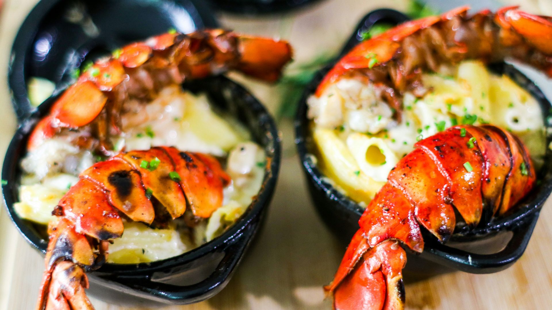 cooked shrimp on black ceramic bowl