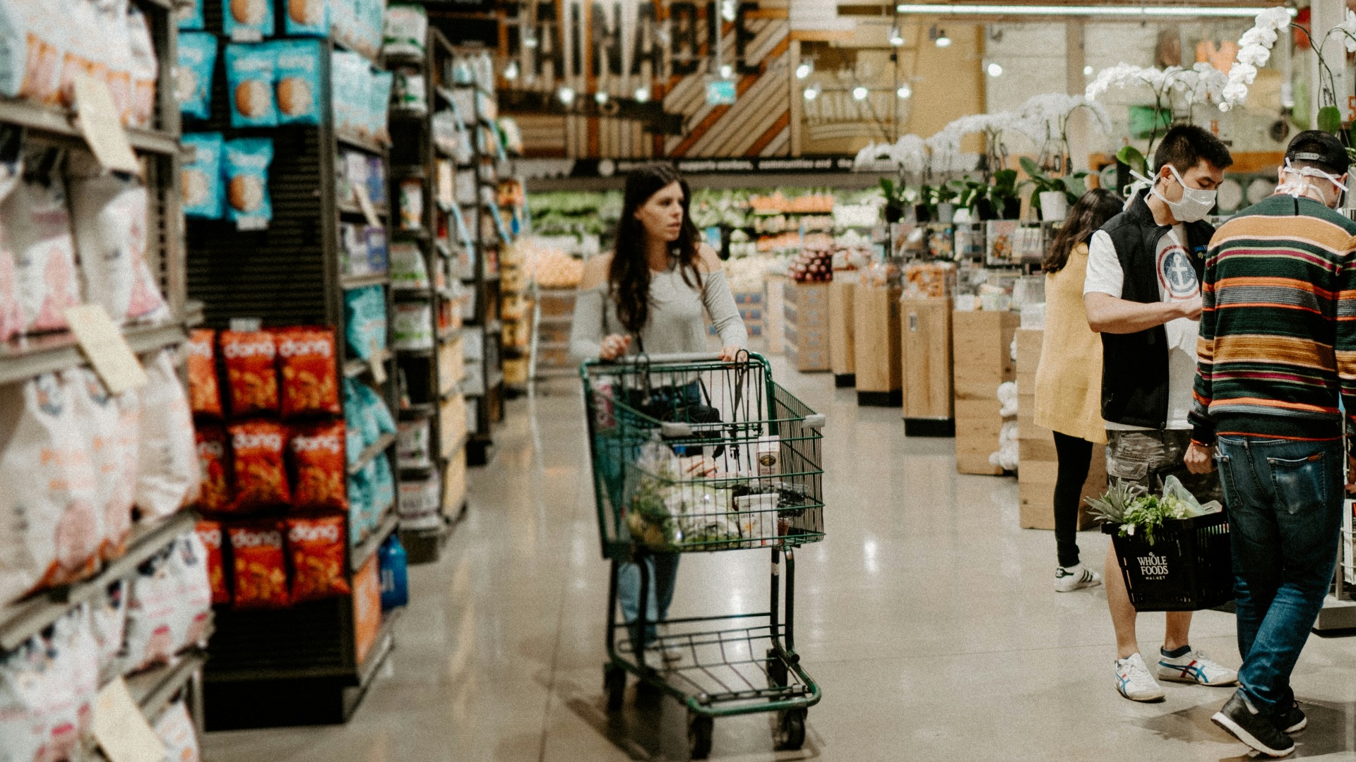 people walking on market during daytime