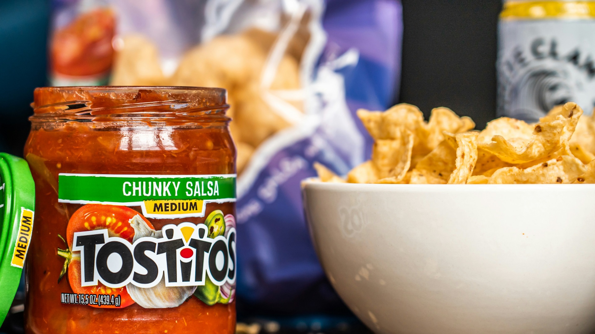 green and brown labeled jar