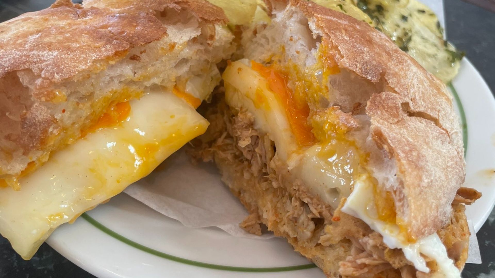 File:Porto-style Bifana sandwich with egg.jpg