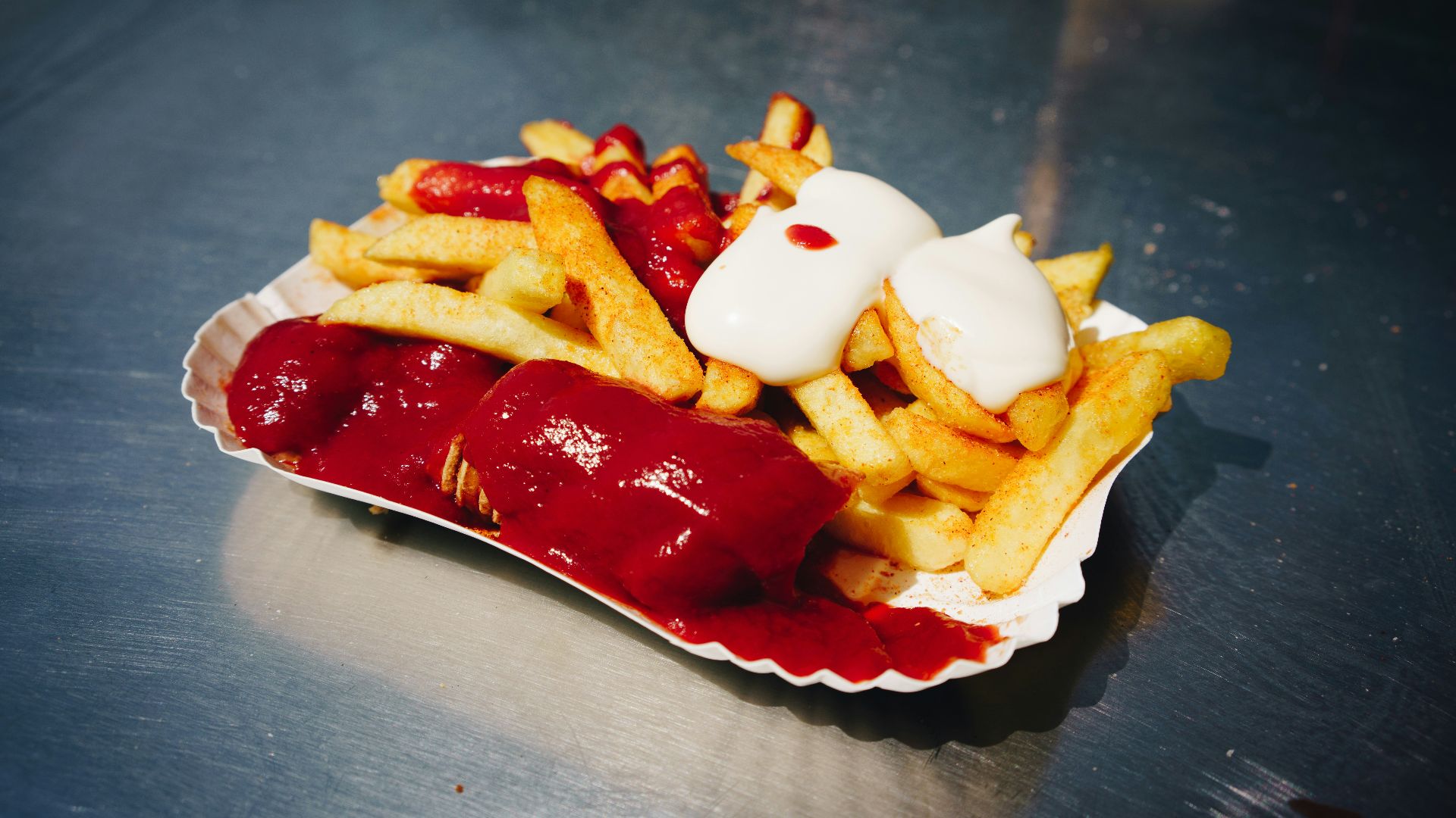 fries with ketchup