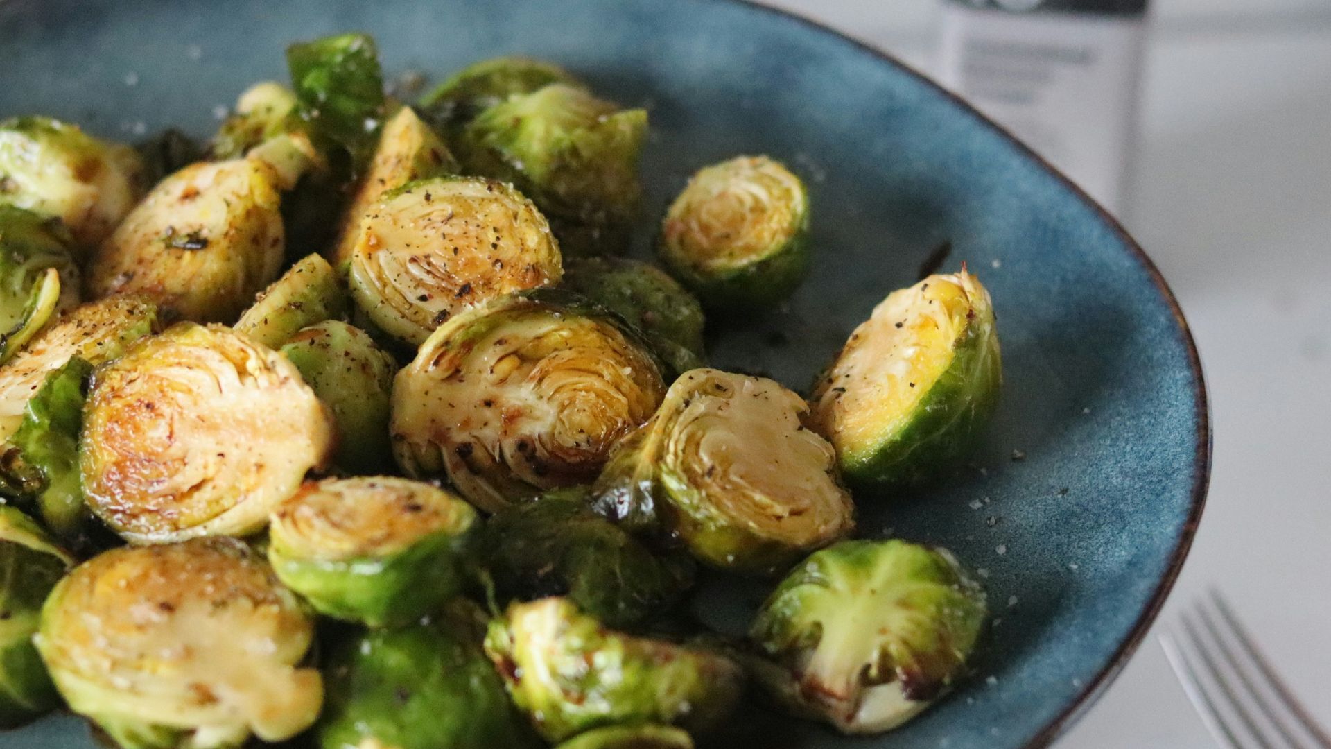 cooked food on black ceramic plate