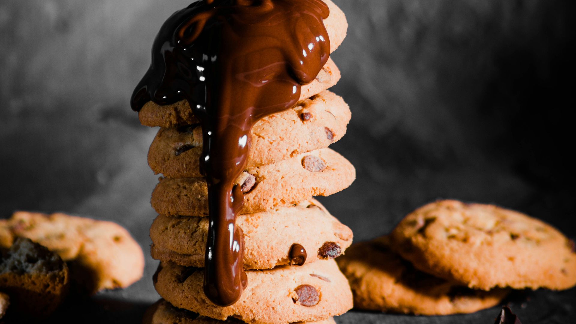 chocolate ice cream on brown cone