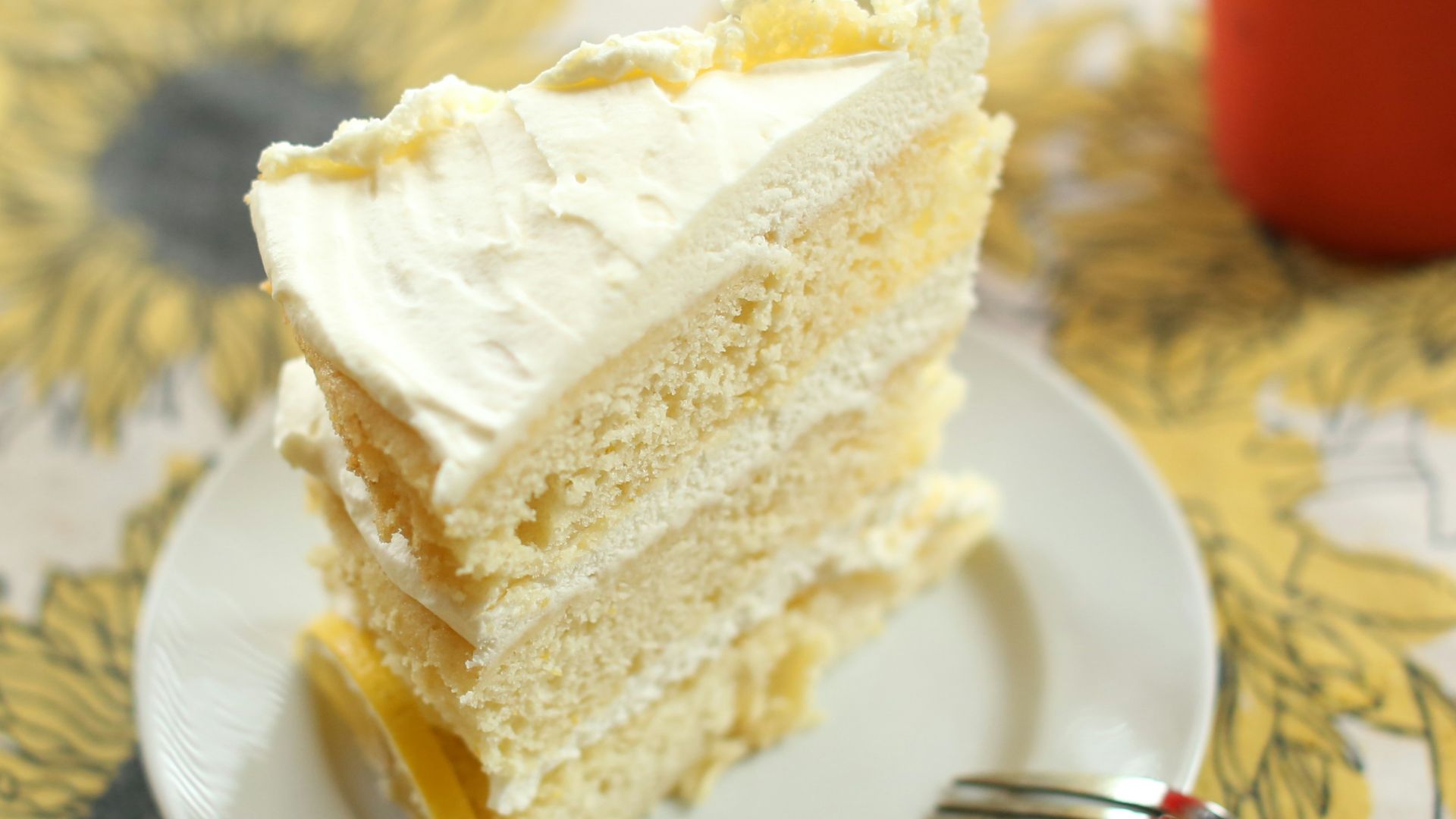 a piece of cake on a plate with a fork