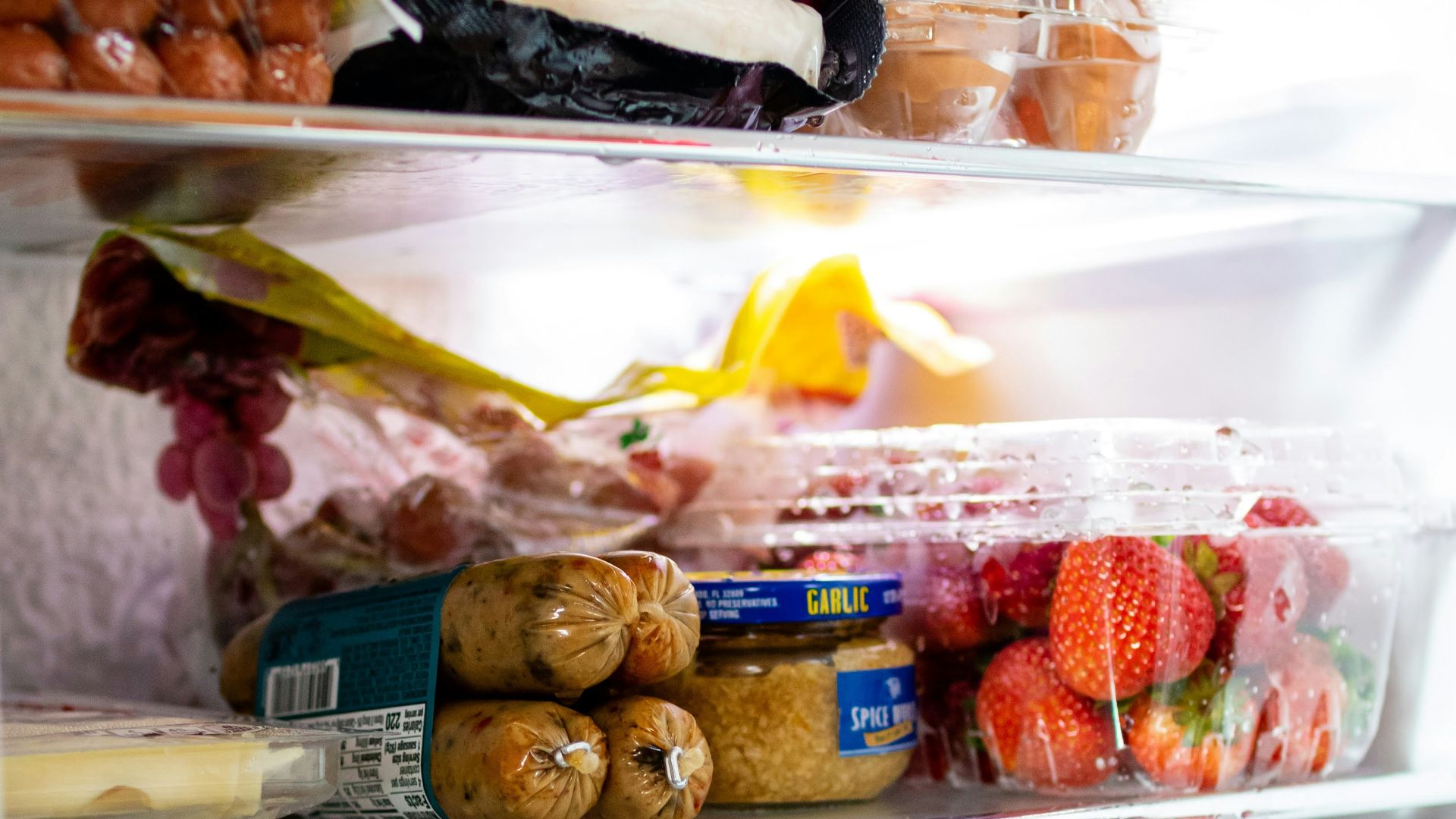 a refrigerator filled with lots of food and drinks