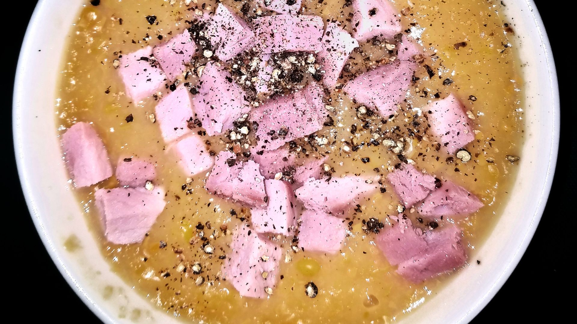 File:Corn soup with ham and black pepper - Massachusetts.jpg