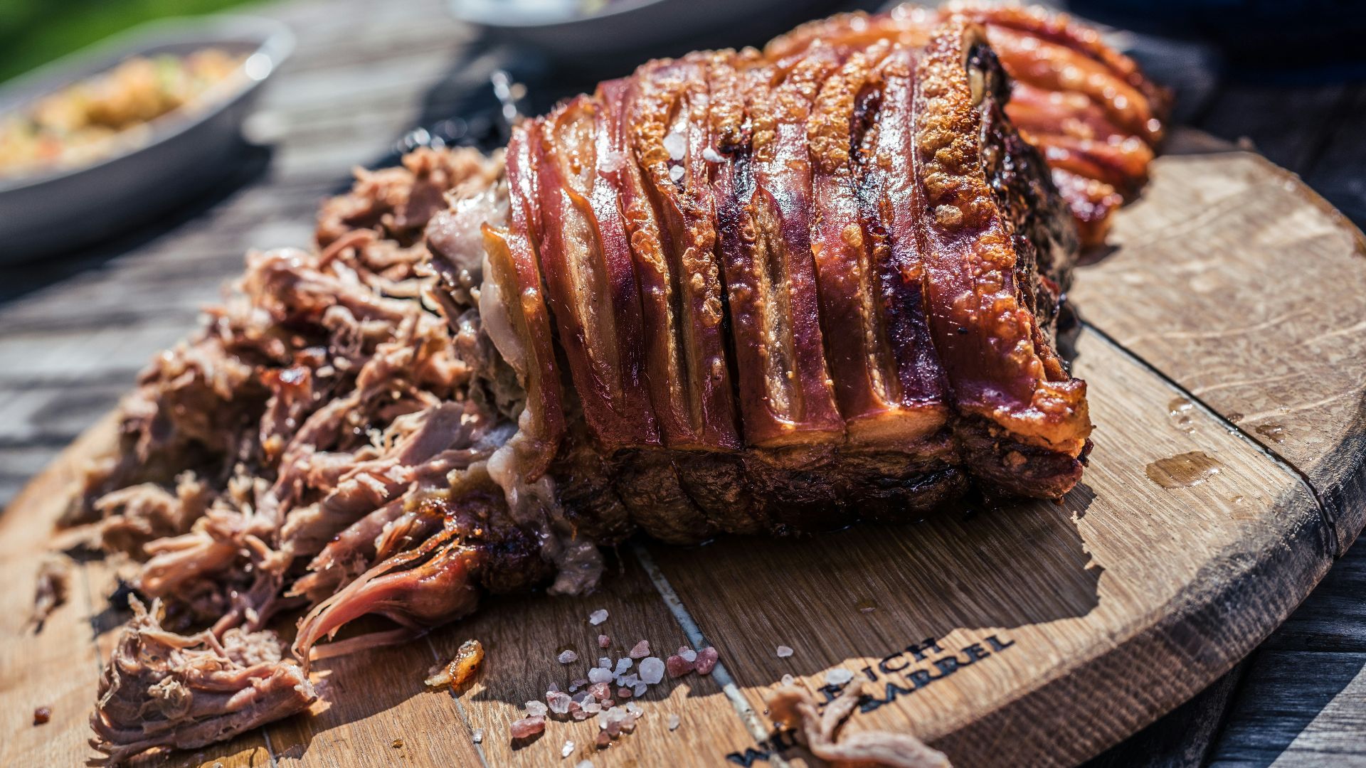grilled meat on brown chopping board