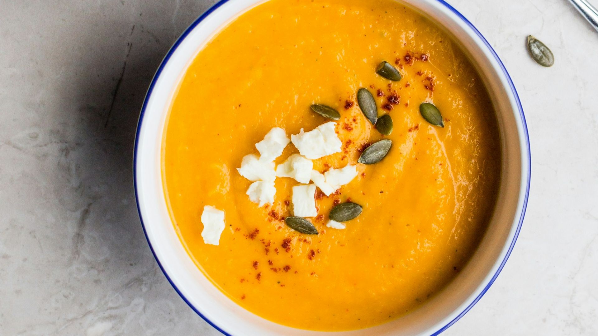 two sauces topped with seeds