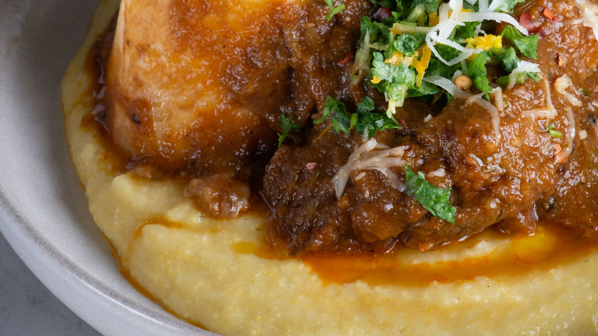 cooked food on white ceramic plate