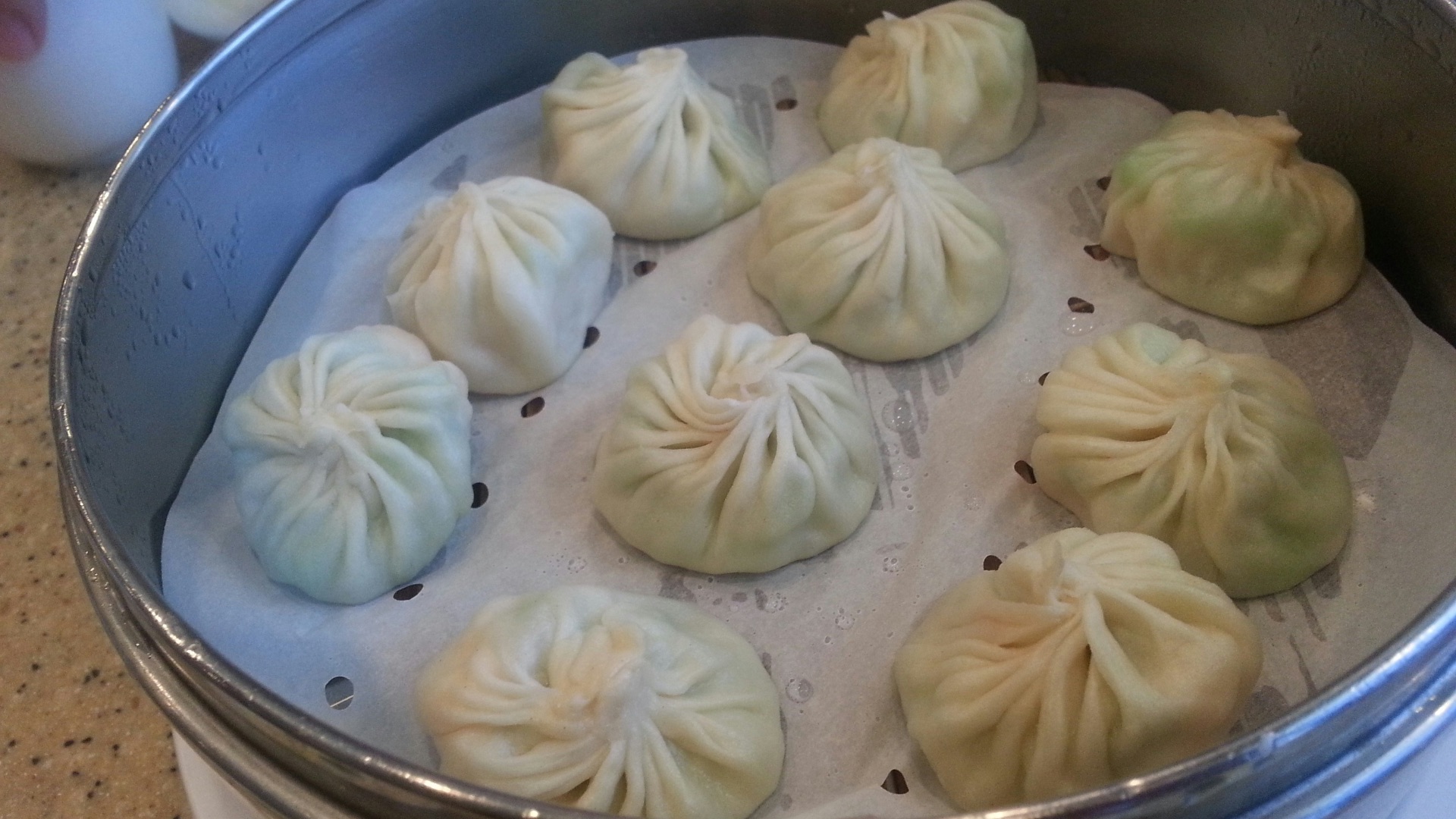 a bowl of dumplings