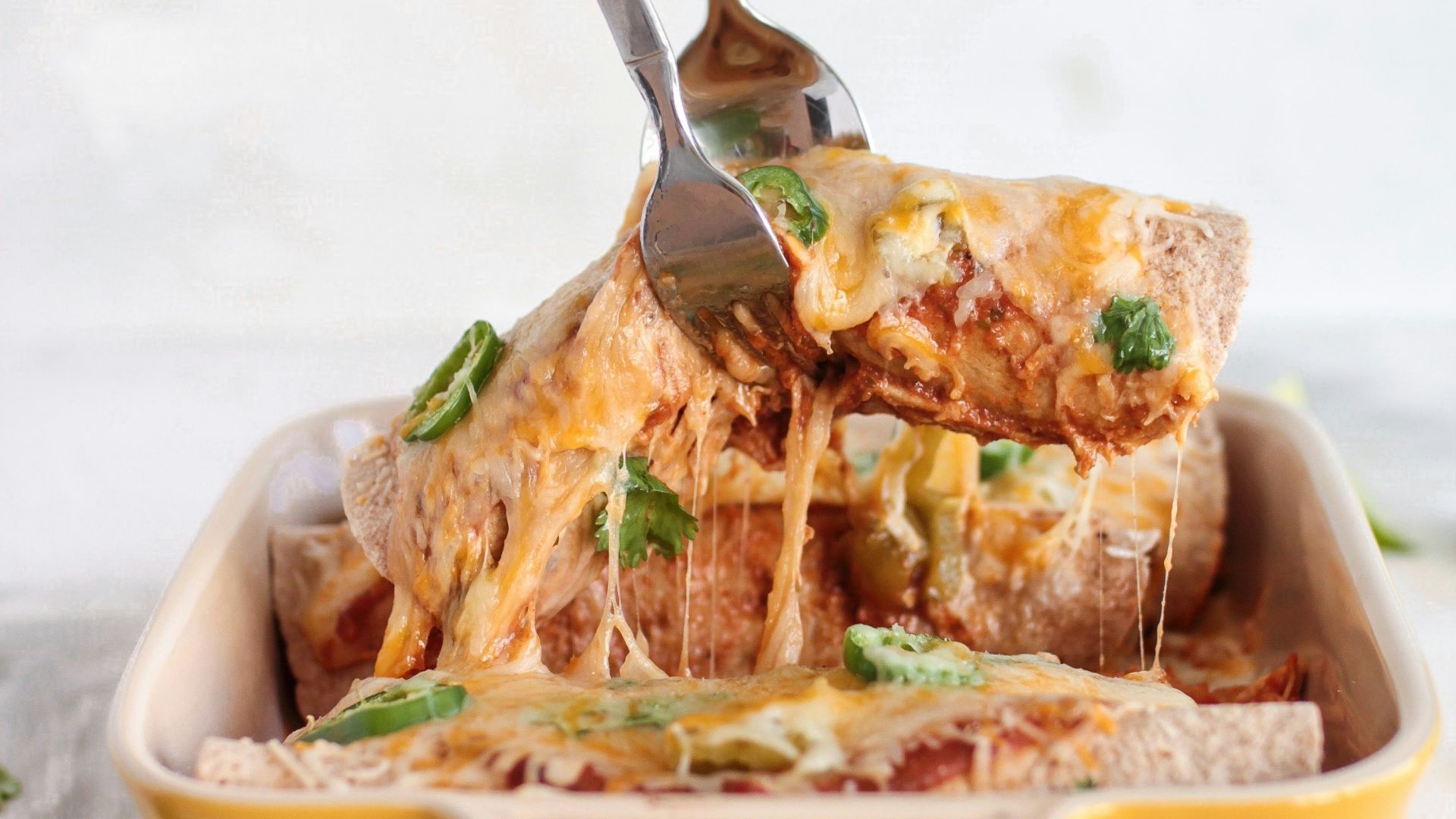 person picking pizza