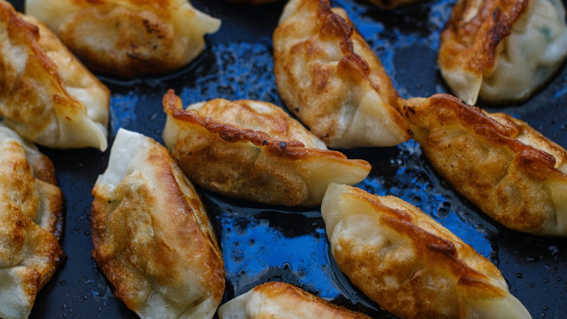 brown bread on black tray