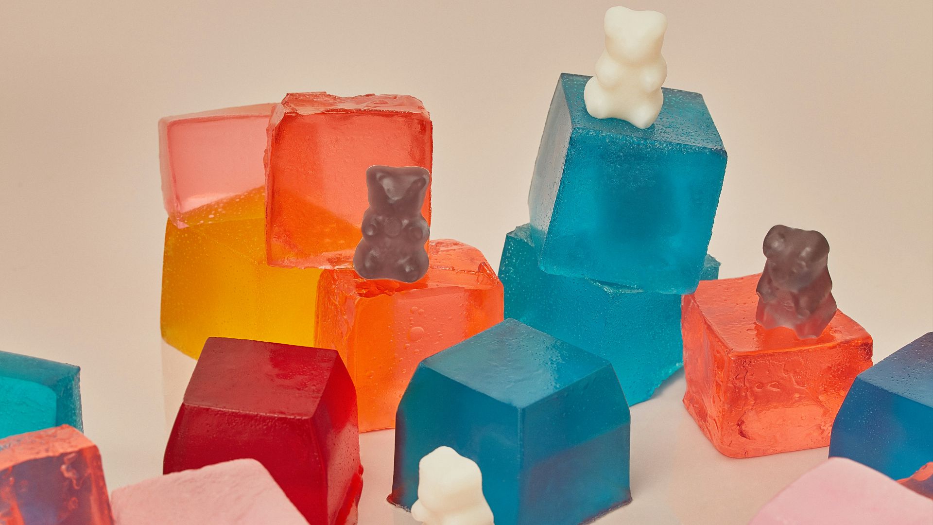 blue pink and yellow blocks