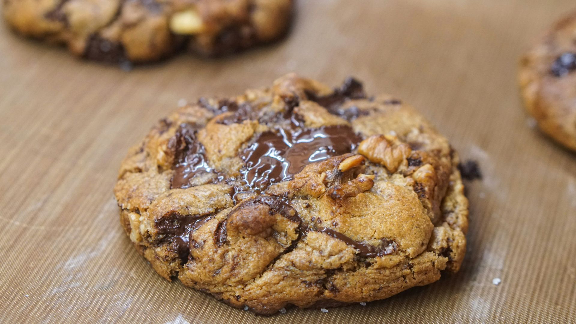 brown cookies on brown wooden table