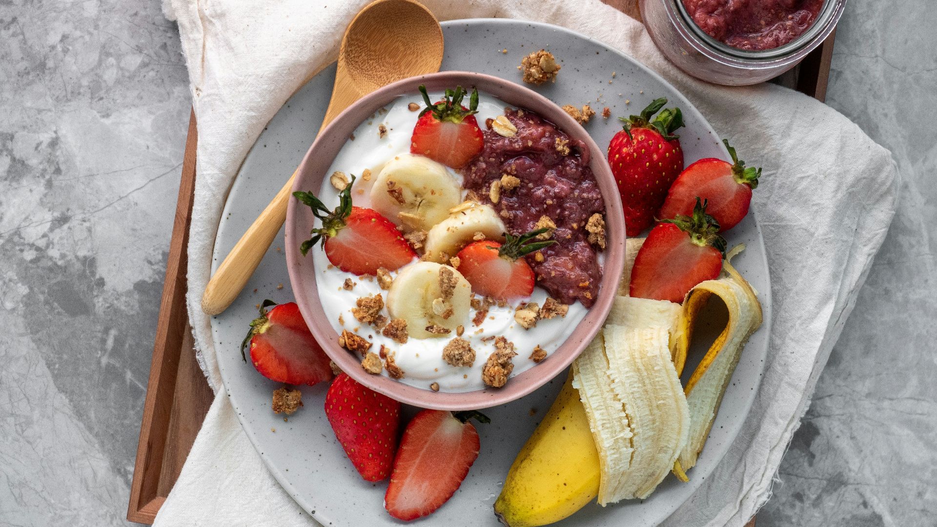 sliced fruits on white ceramic plate