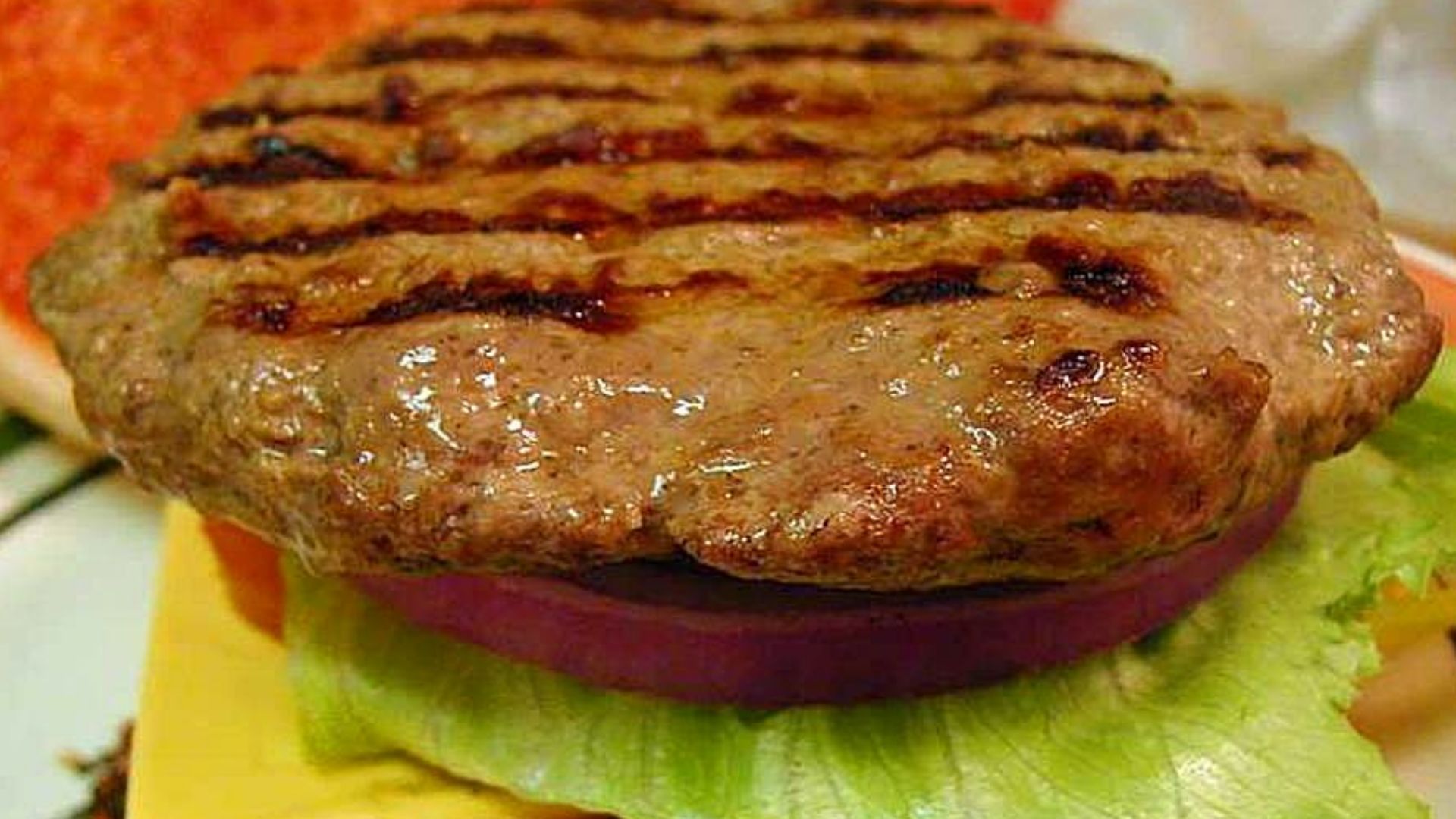 File:Hamburger meat patty patties lettuce tomatoes buns.jpg