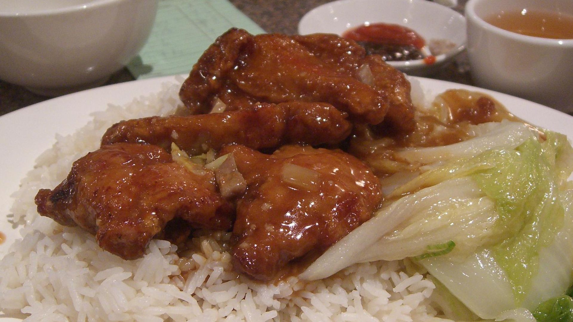 File:密制黑椒猪扒饭 Honey Glazed Pork Chops with Black Pepper Sauce - Dragon Boat BBQ King AUD7.80 (2712908343).jpg