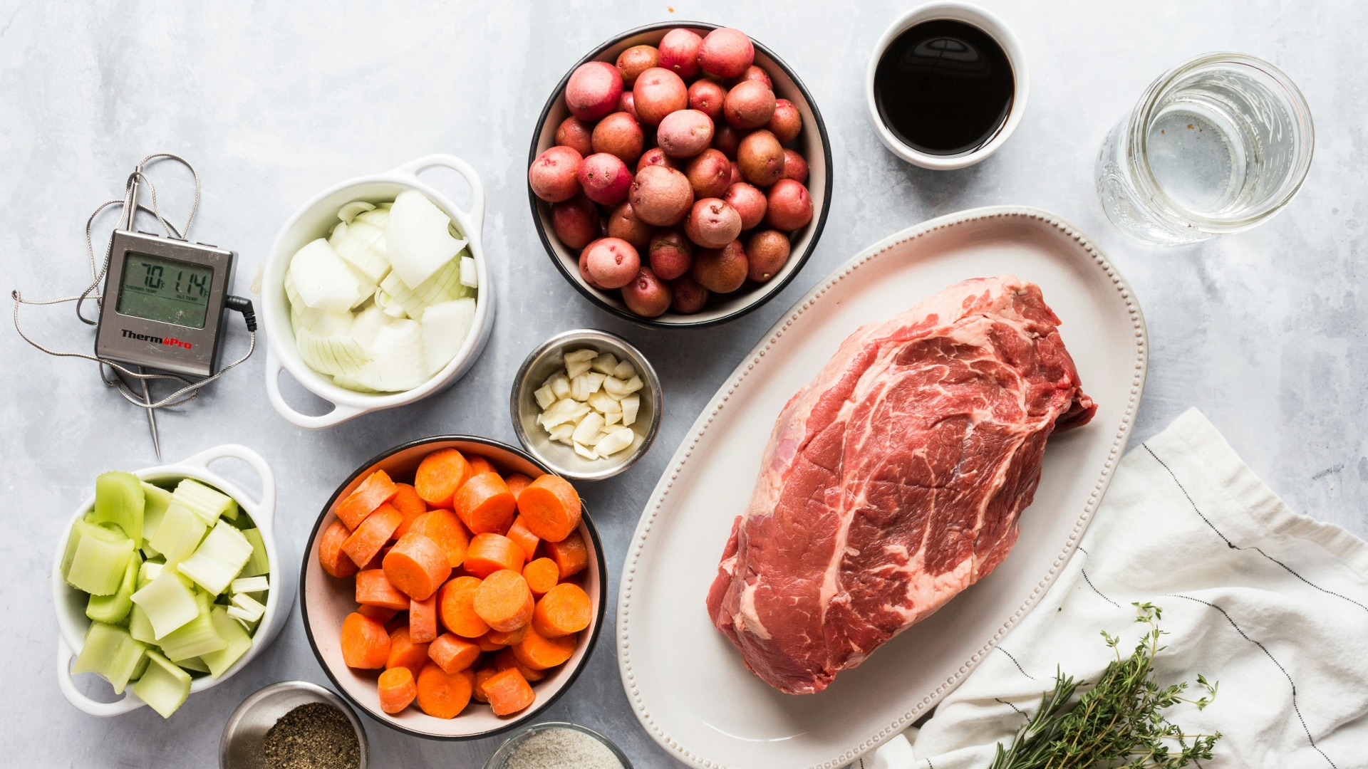 sliced meat on white ceramic plate