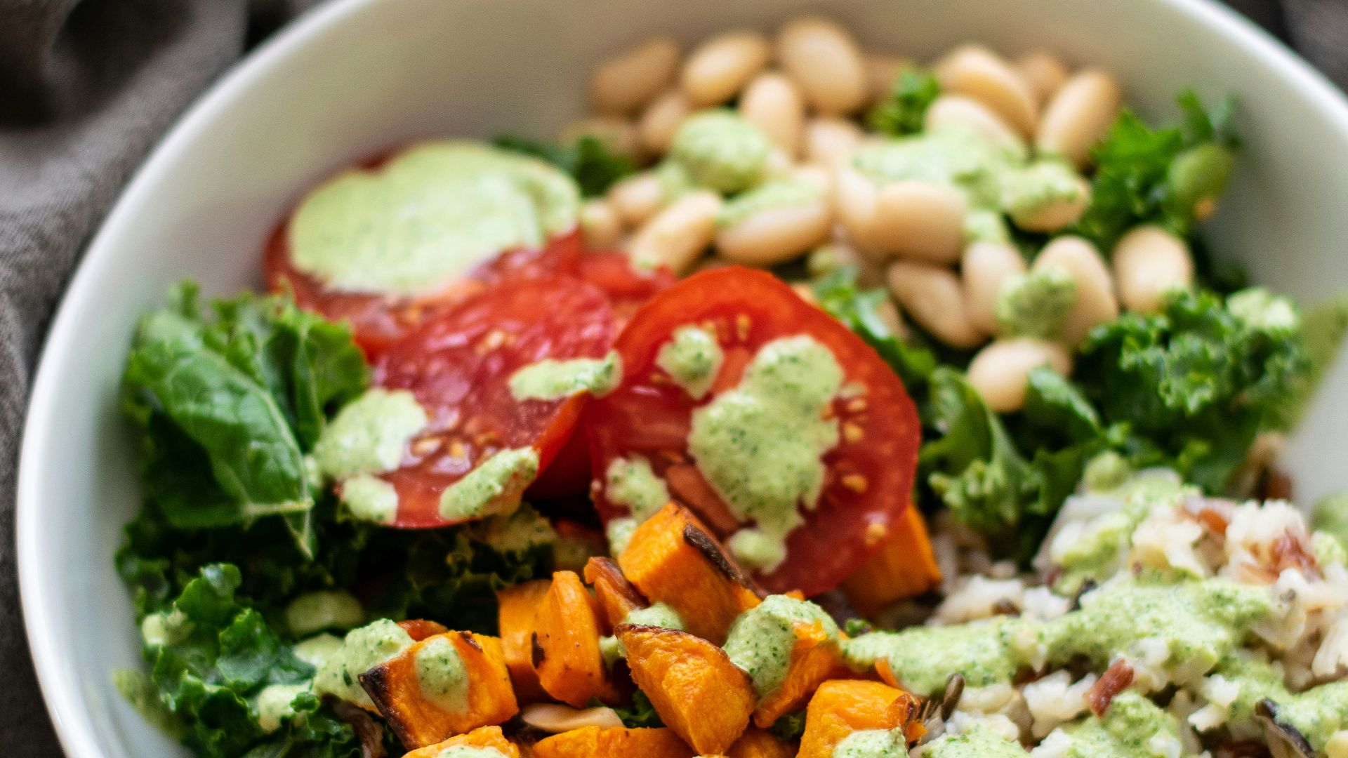 a bowl of rice and vegetables