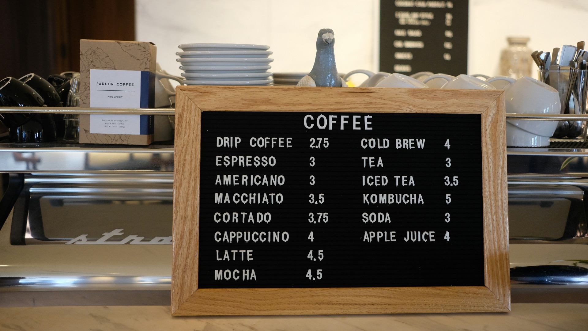 coffee price label sign
