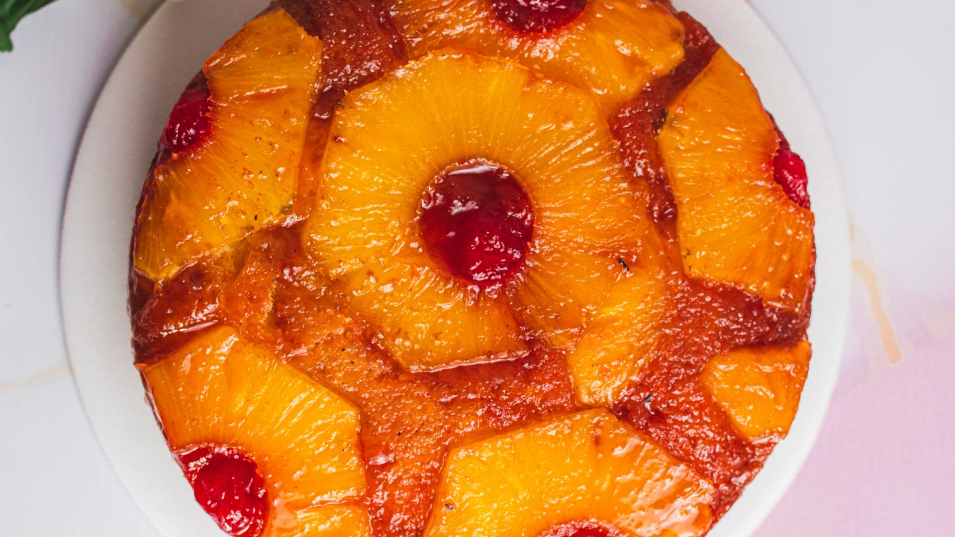 a pineapple upside down cake in a bowl