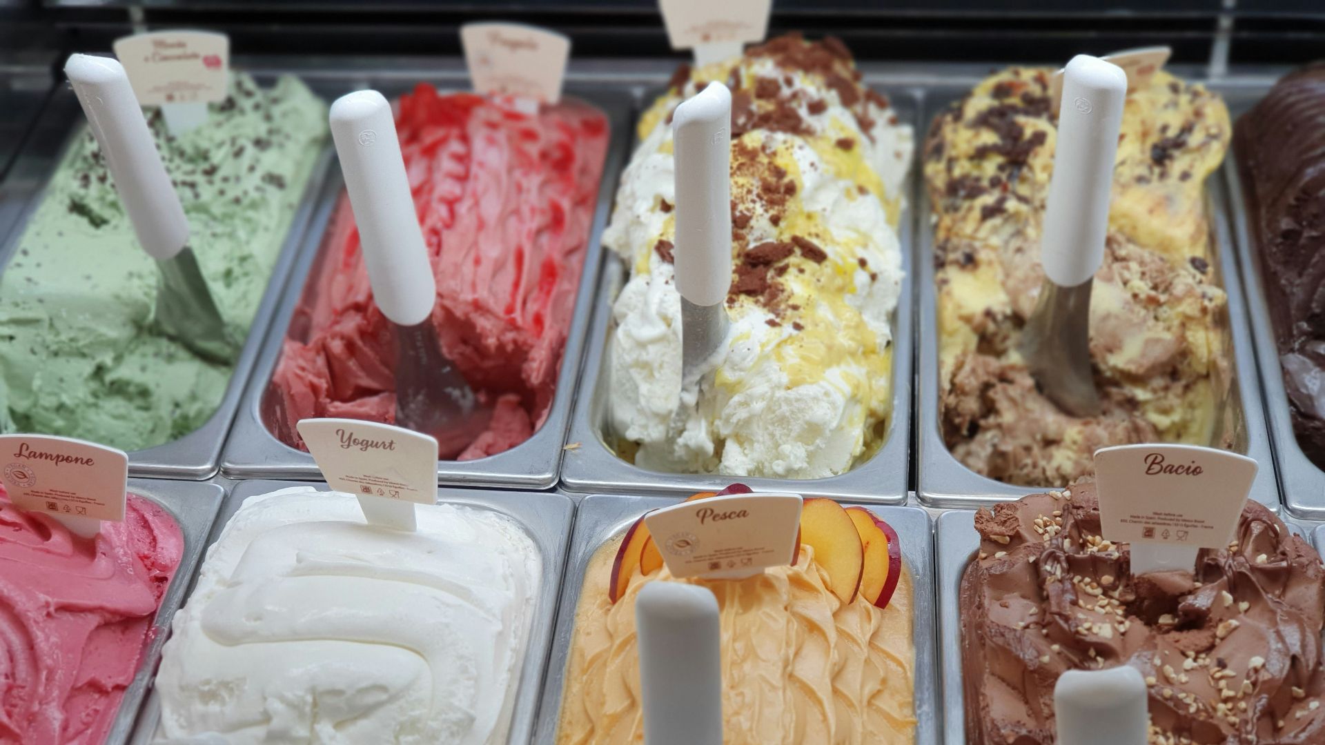 variety of ice creams