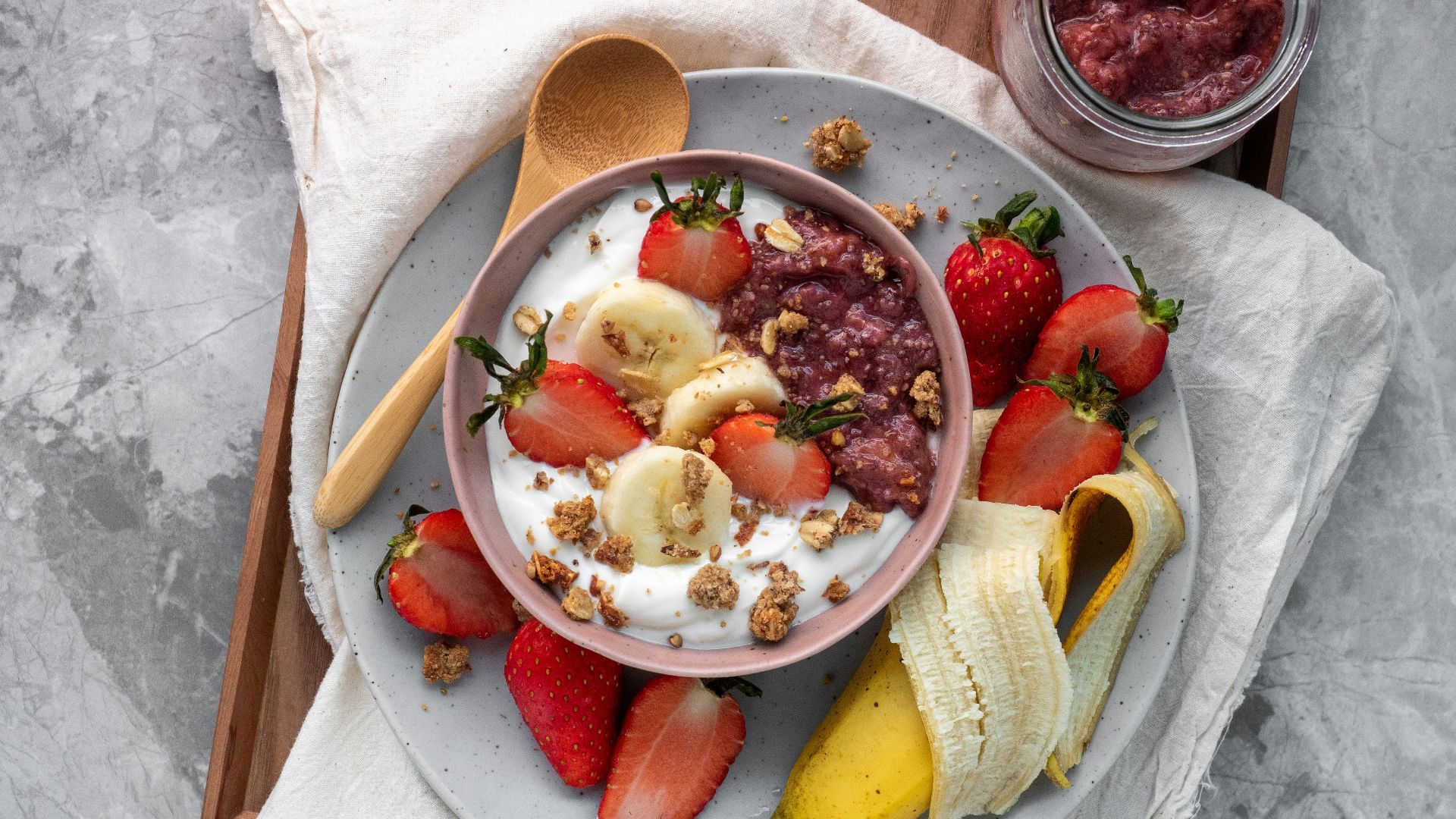 sliced fruits on white ceramic plate