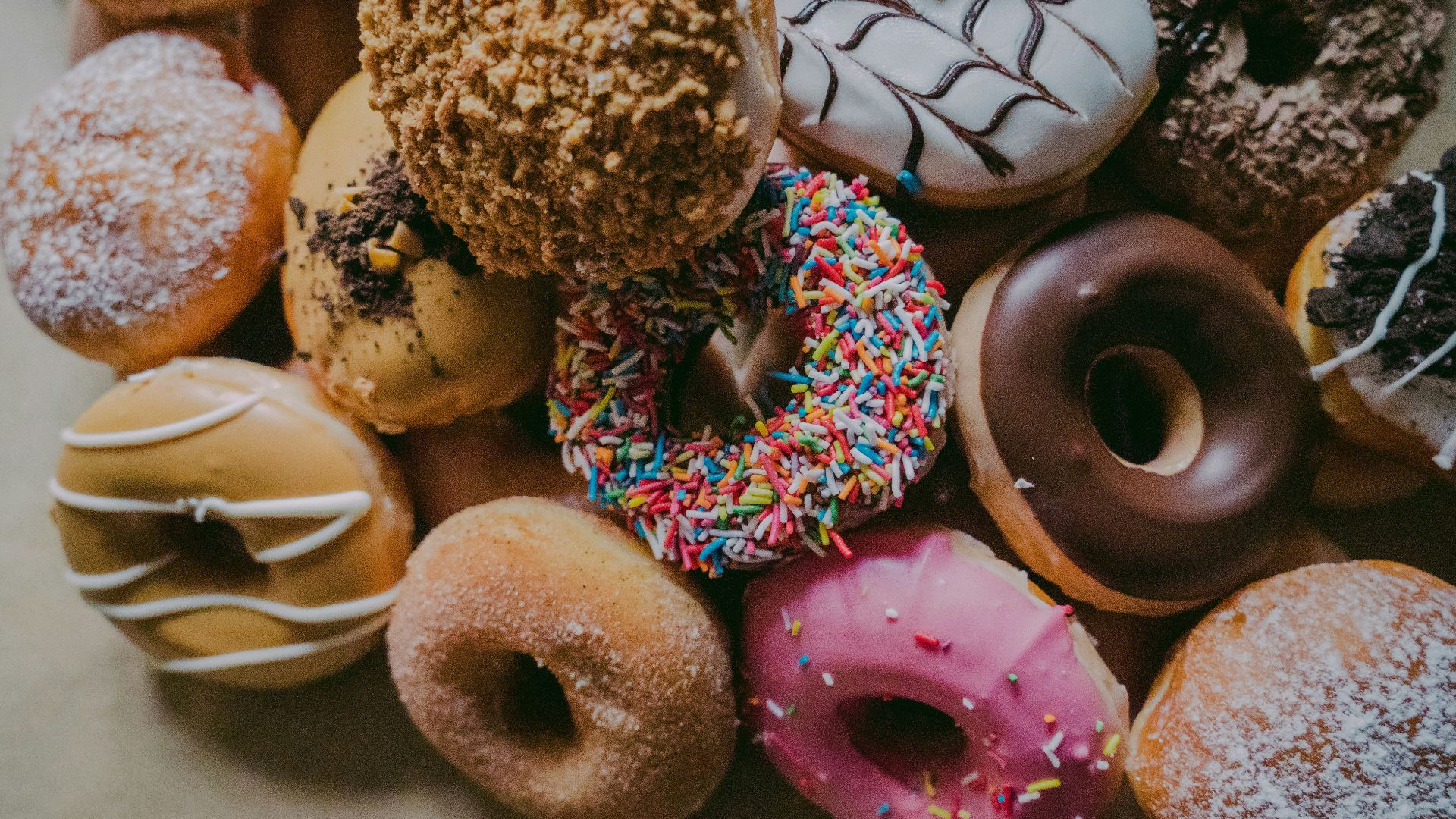 assorted flavor donuts
