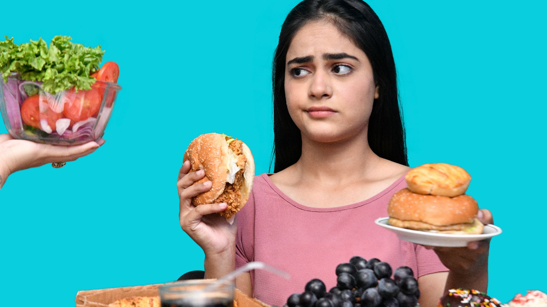 a woman eating a bowl of fruit