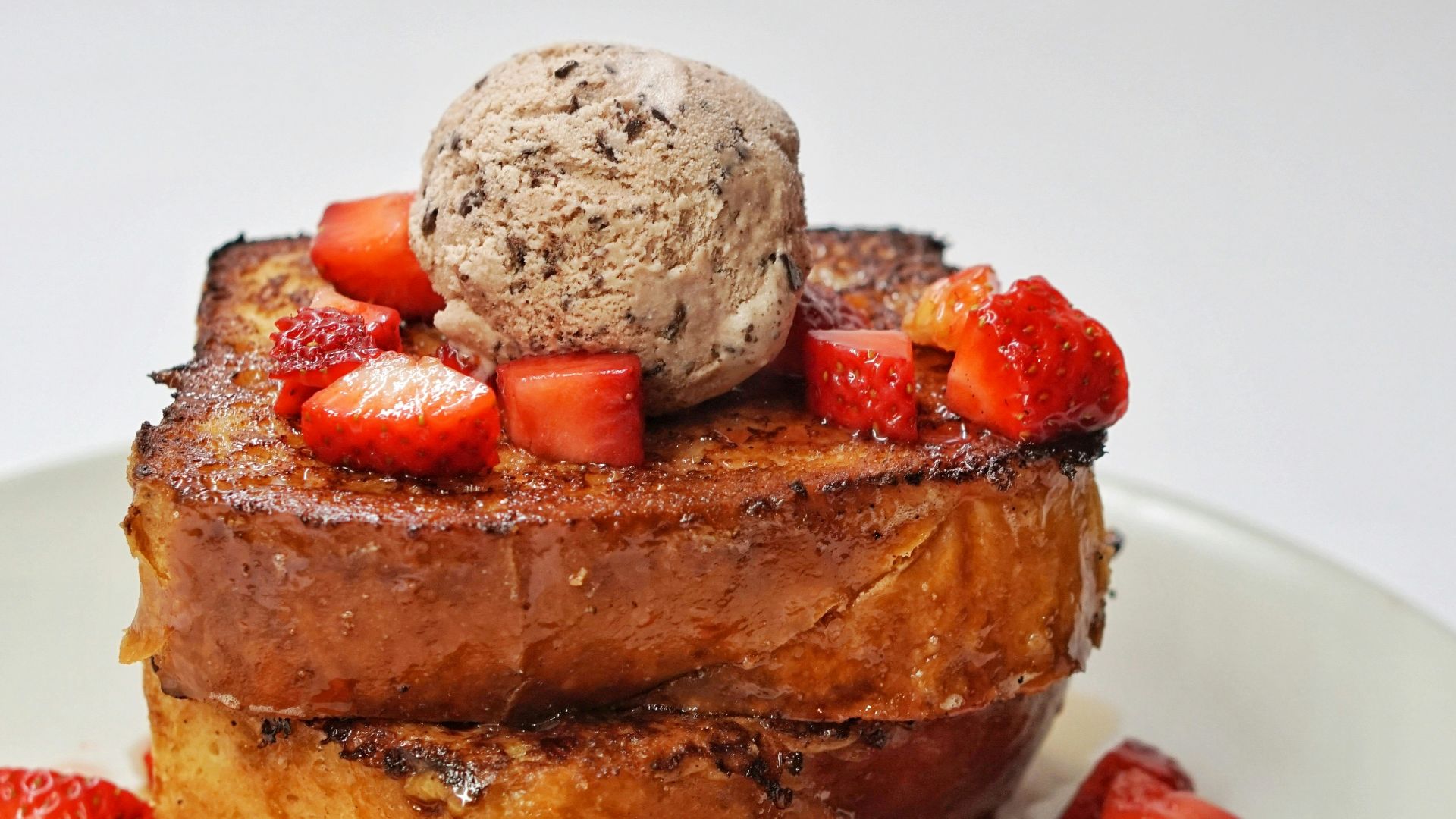 brown bread on white ceramic plate