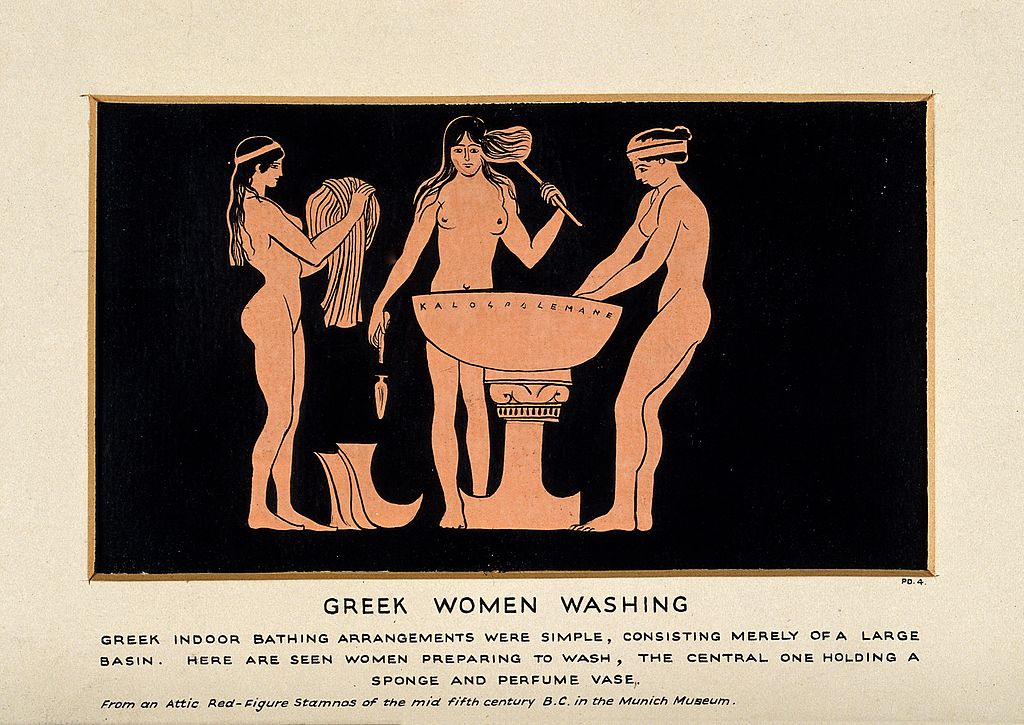1024px-Greek_women_washing._Gouache_painting._Wellcome_V0020004.jpg