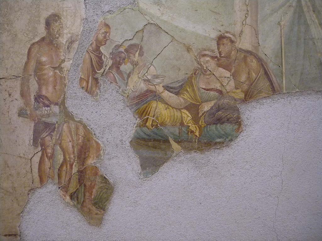 romanwallpaintingfromthehouseofgiuseppeiipompeii1stcenturyaddeathofsophonisbabutmorelikelycleopatraviiofegyptconsumingpoison.jpg
