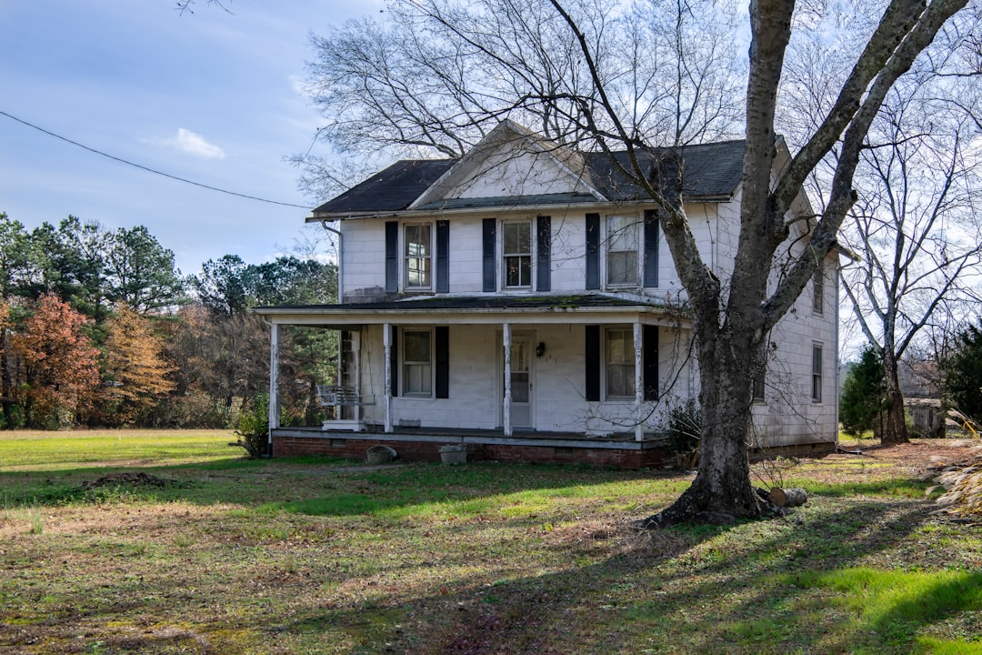 white and gray 2 storey house