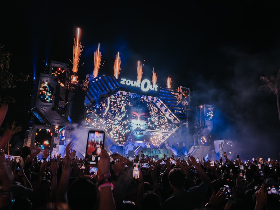 a crowd of people at a concert