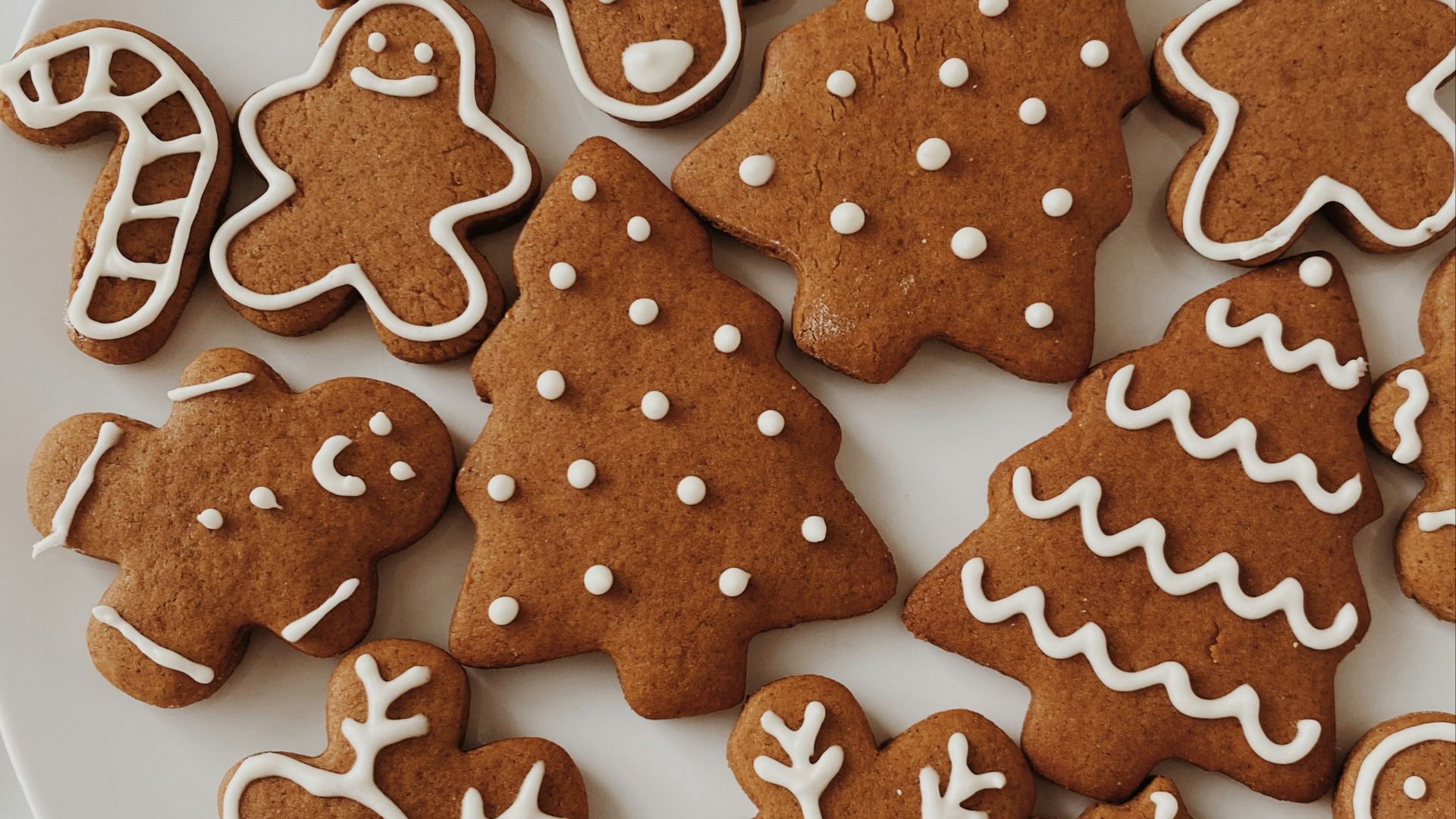 brown cookies on white ceramic plate