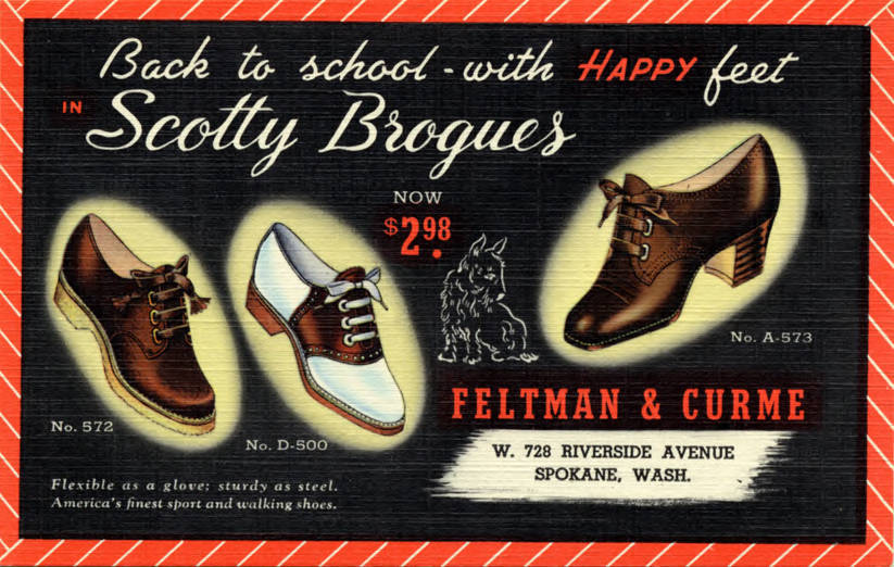 Feltman & Curme, Back To School With Happy Feet In Scotty Brogues (Nby 430545)
