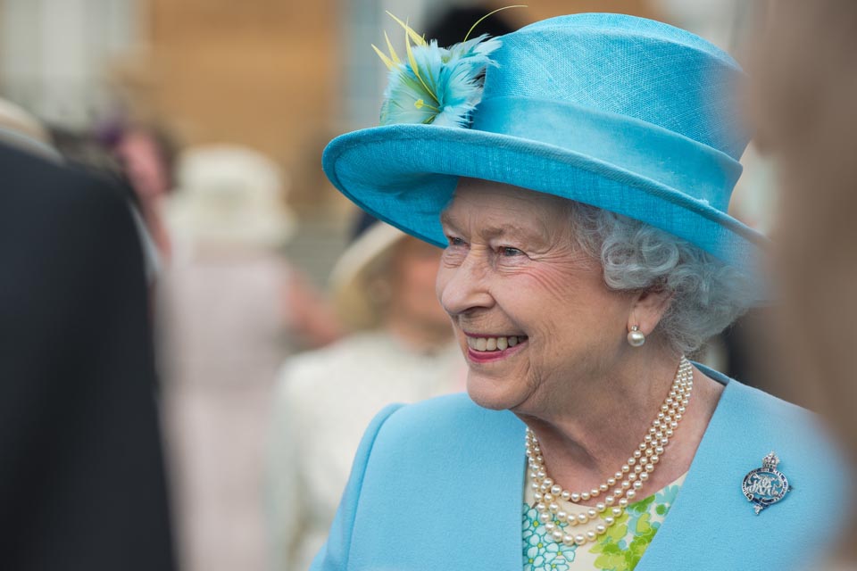 Queen Elizabeth Ii In Blue 2013