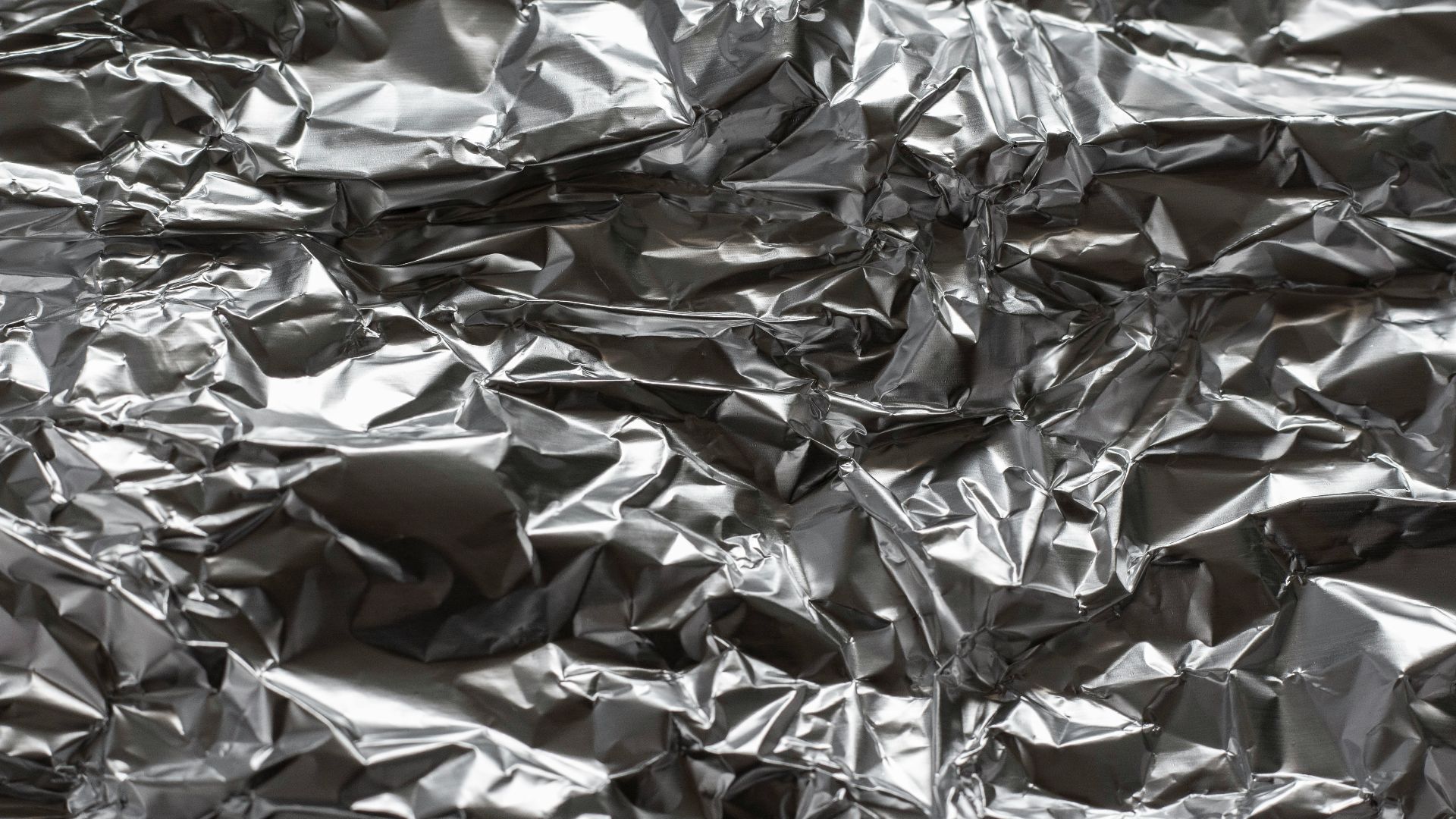 silver foil on brown textile